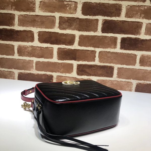 Replica gucci migliore gg marmont piccolo spalla 602270 sacca con bambù-4