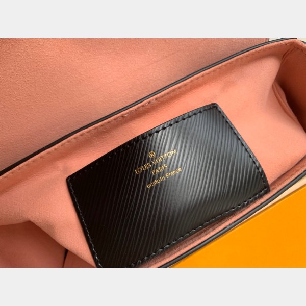 Louis Vuitton Best Quality Twist MM Epi Leather Black Borse Black M57050-8