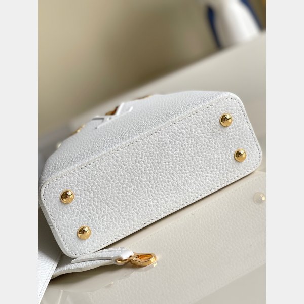 Designer Louis Vuitton replica Capucina in bianco/nero Capucines M56669 borse-13