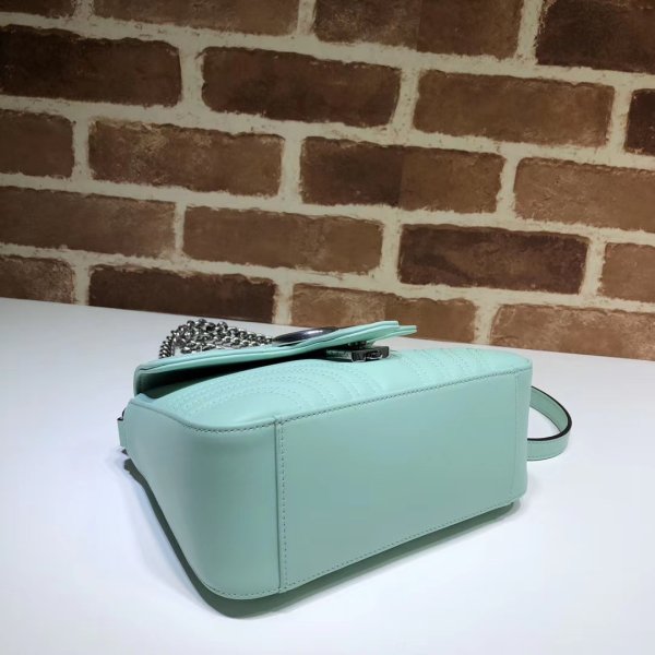 Fashion Gucci Replica 547260 Chevron Leather GG Marmont Mini Top Hand-3