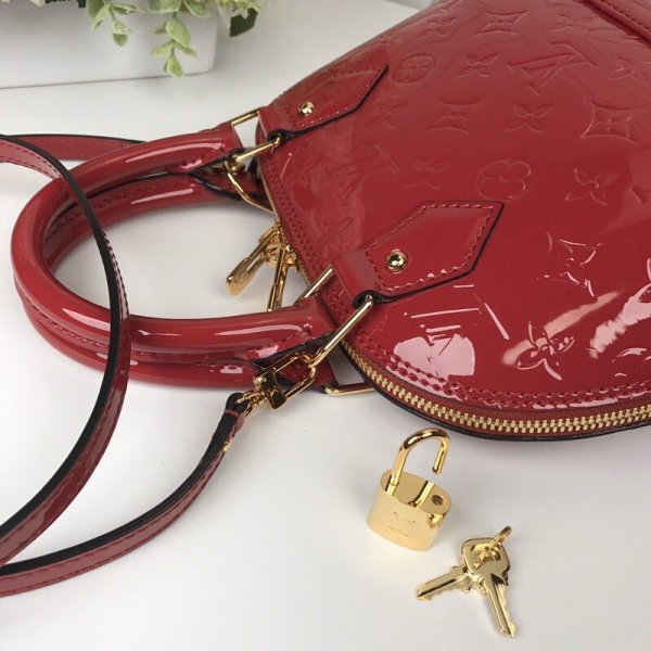 Louis Vuitton Alma BB Epi Ebitton Economico M91606 ROSSO-4