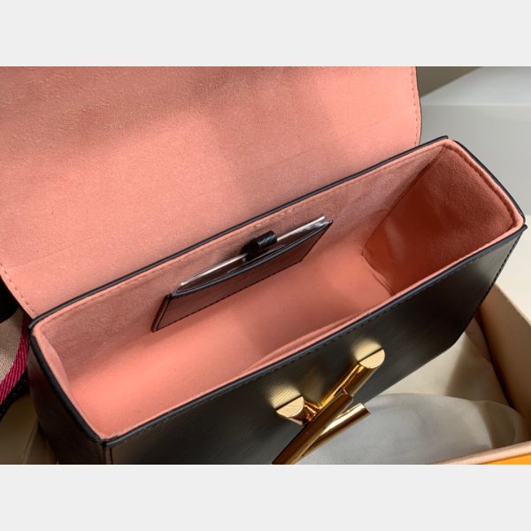 Louis Vuitton Best Quality Twist MM Epi Leather Black Borse Black M57050-7