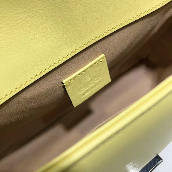 Fashion Gucci Replica 547260 Chevron Leather GG Marmont Mini Top Hand-16