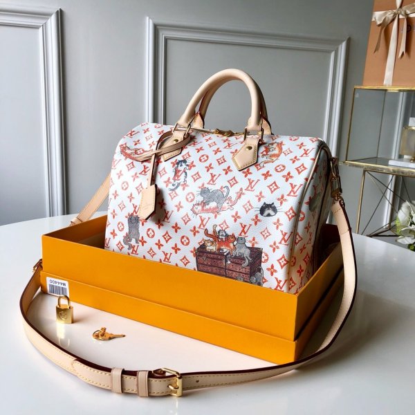 Luxury Louis Vuitton Knockoff Speedy 30 Bandouliere M44400-1