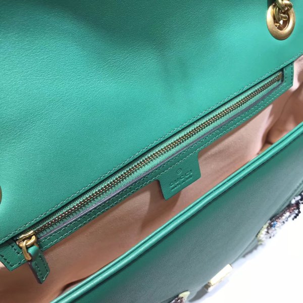 UK GUCI GG GG a buon mercato Marmont Medium Matelassé spalla 443496 borsa-16