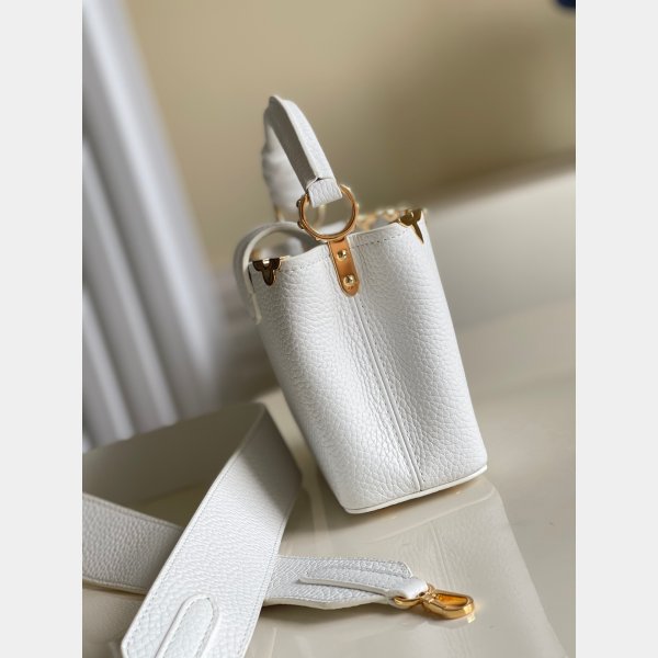 Designer Louis Vuitton replica Capucina in bianco/nero Capucines M56669 borse-12