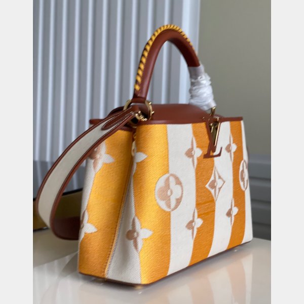 Louis Vuitton Replica M48865 Capucins Ricamo con marrone arancione-3