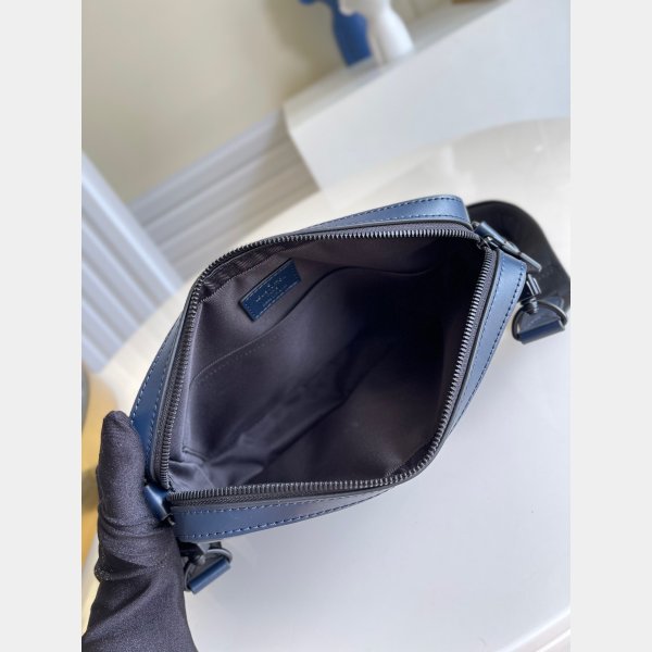 Louis Vuitton China Replica M45730 Duo Messenger Monogram Shadow Blue Borse-7