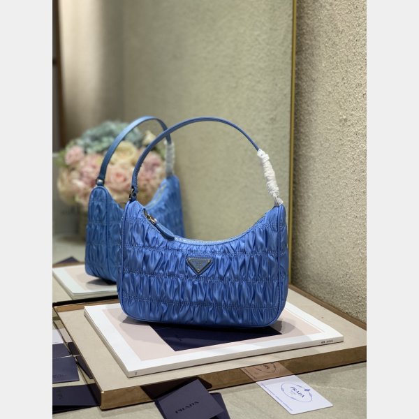 7 colori di alta qualità Prada replica rughe borse a mano hobo-9