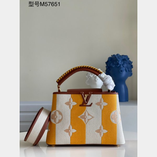 Louis Vuitton Replica M48865 Capucins Ricamo con marrone arancione-1