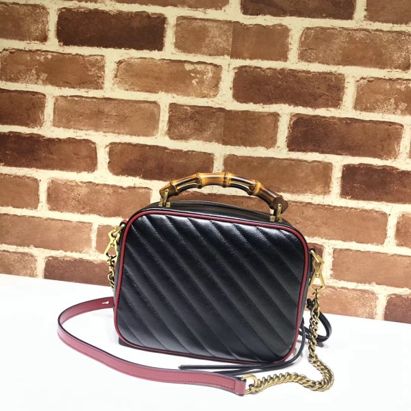 Replica gucci migliore gg marmont piccolo spalla 602270 sacca con bambù-3