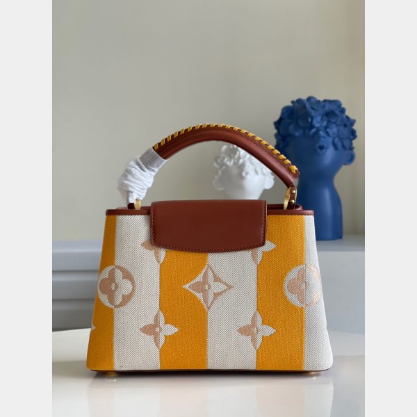 Louis Vuitton Replica M48865 Capucins Ricamo con marrone arancione-6