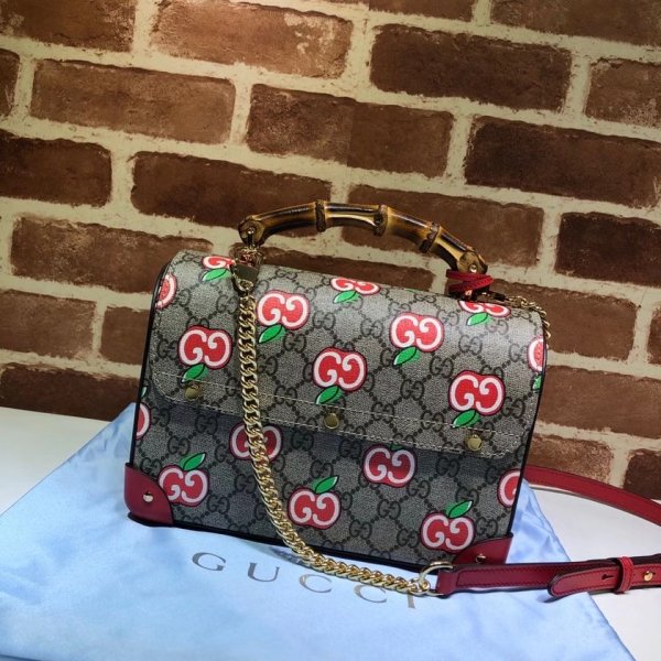 GC Best GG GG Supreme Flora Paradlock Small Bamboo 603221 Bag-2