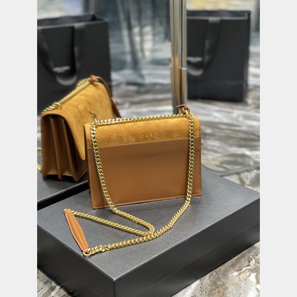 Saint Laurent Perfect Replicasunset Chain Borse 422906 in pelle liscia-15