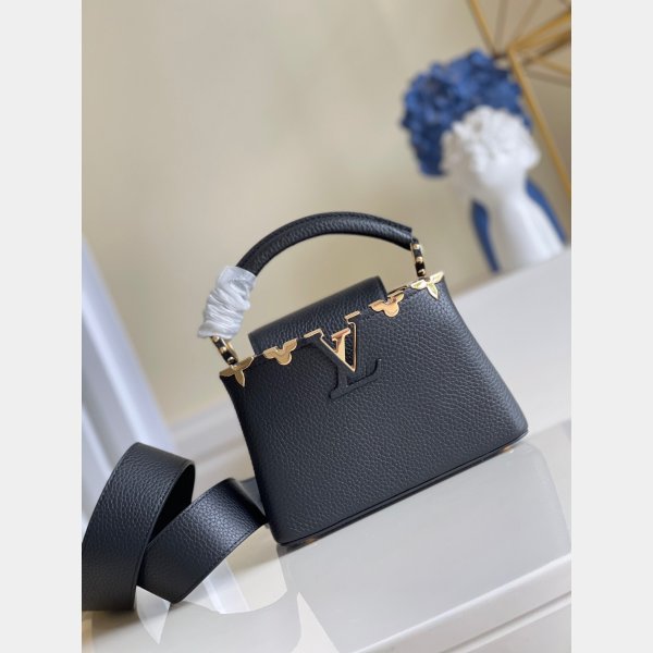 Designer Louis Vuitton replica Capucina in bianco/nero Capucines M56669 borse-2