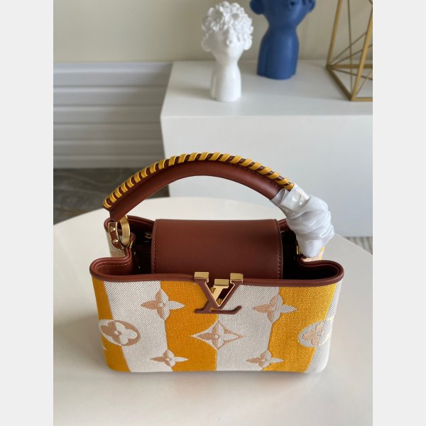 Louis Vuitton Replica M48865 Capucins Ricamo con marrone arancione-9