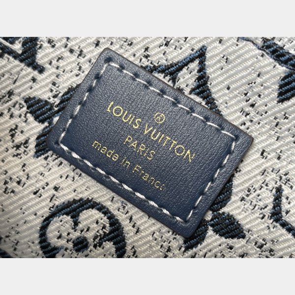 Best Louis Vuitton Replica 2022 OnThego MM M59608 Navy Blue Hantal-8