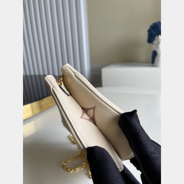 Louis Vuitton Knockoff M80084 Double Zip Pochette Bicolor Monogram Empreinte Leather-4