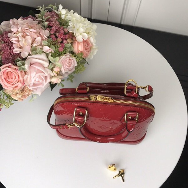 Louis Vuitton Alma BB Epi Ebitton Economico M91606 ROSSO-5