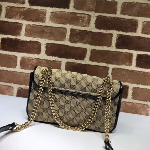 7 stelle replica gucci 443497 gg tela marmont piccola spalla 36 cm-1