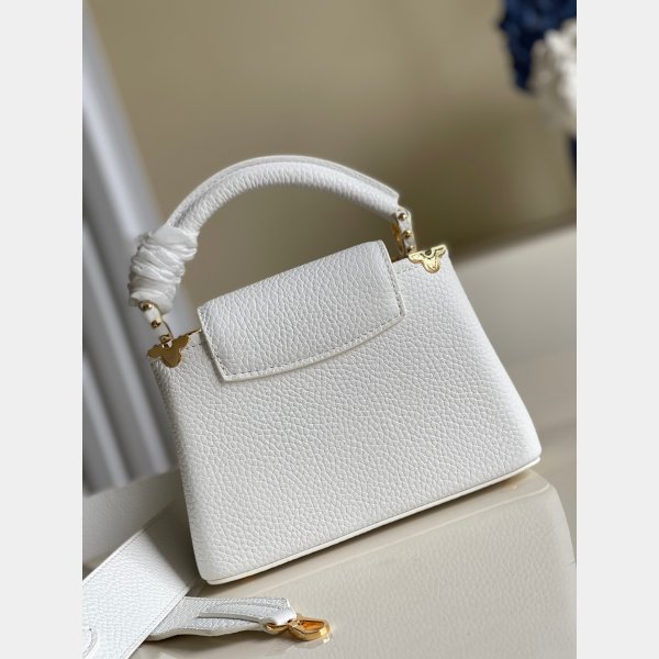 Designer Louis Vuitton replica Capucina in bianco/nero Capucines M56669 borse-14