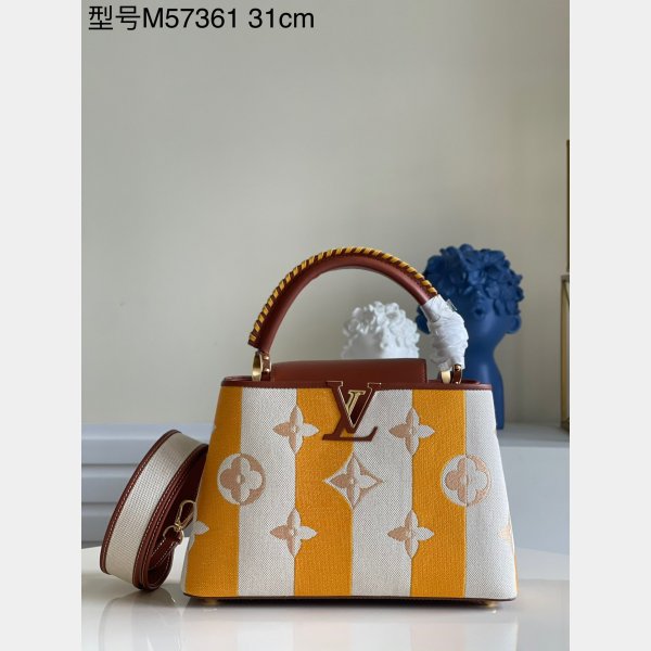 Louis Vuitton Replica M48865 Capucins Ricamo con marrone arancione-2