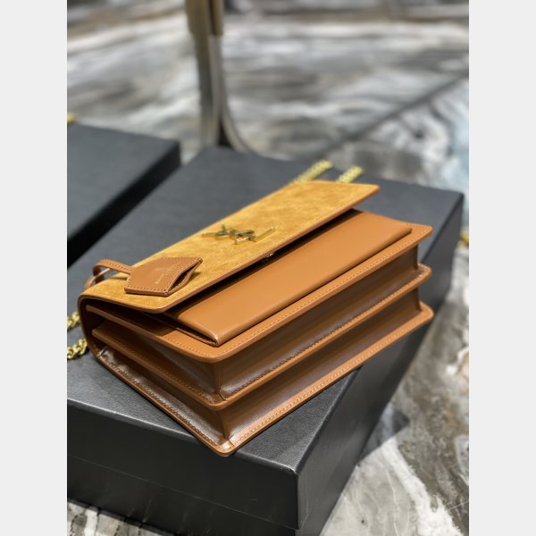 Saint Laurent Perfect Replicasunset Chain Borse 422906 in pelle liscia-12