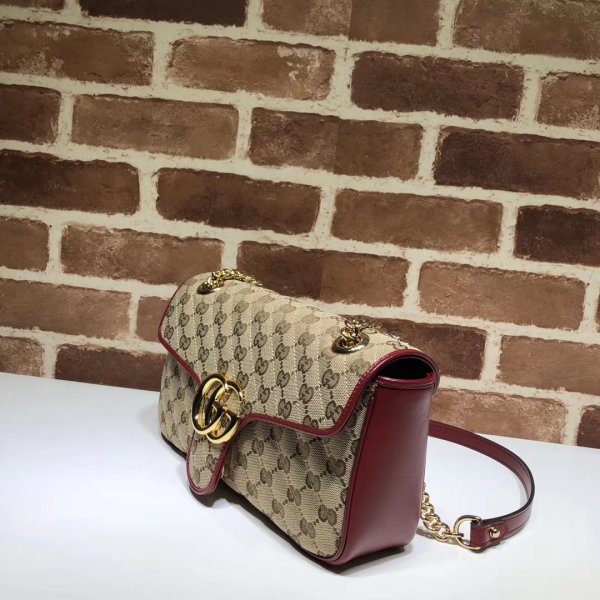 7 stelle replica gucci 443497 gg tela marmont piccola spalla 36 cm-2