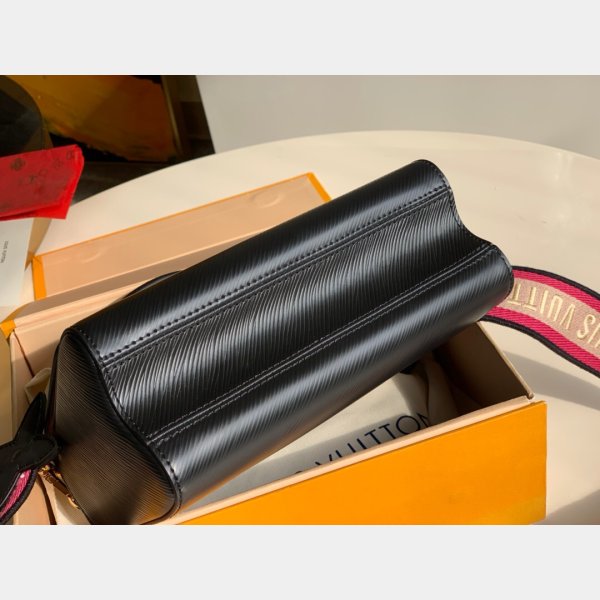 Louis Vuitton Best Quality Twist MM Epi Leather Black Borse Black M57050-5