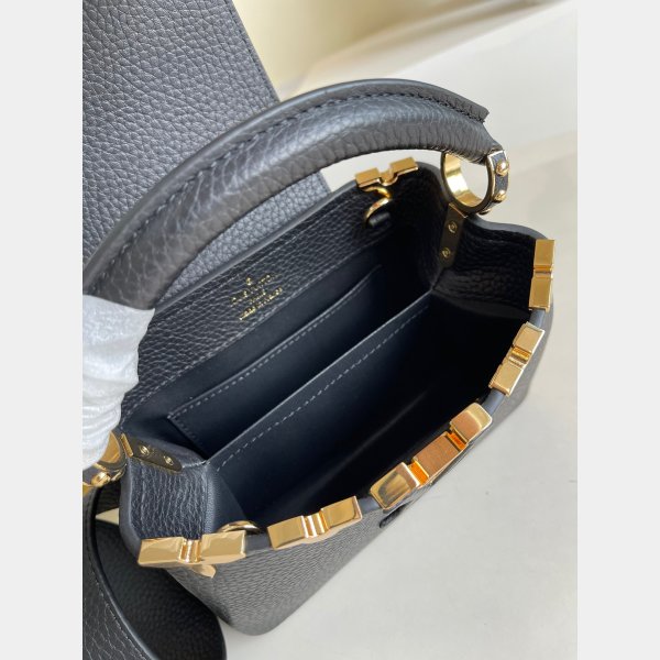 Designer Louis Vuitton replica Capucina in bianco/nero Capucines M56669 borse-5