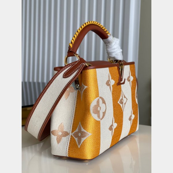 Louis Vuitton Replica M48865 Capucins Ricamo con marrone arancione-7