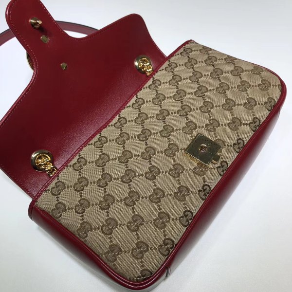 7 stelle replica gucci 443497 gg tela marmont piccola spalla 36 cm-5