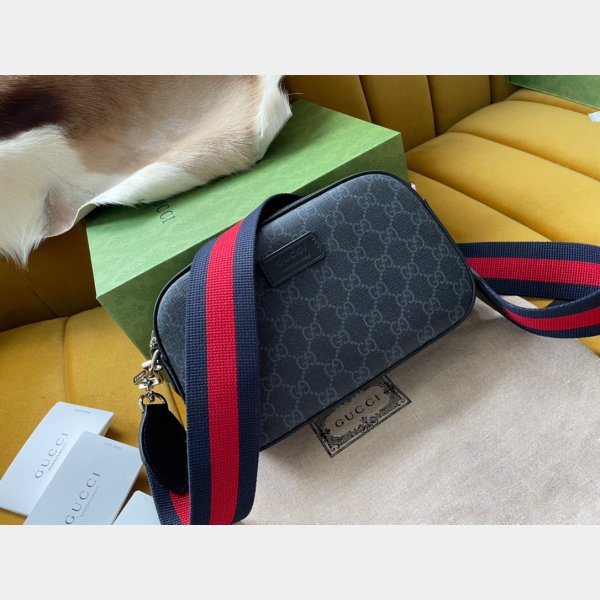Knockoff Gucci GG Blue Spalla 574886 Messengers Mens Bag-1