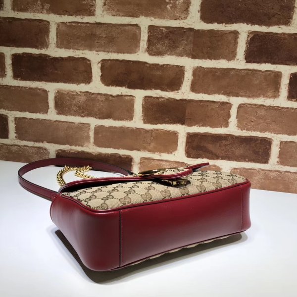 7 stelle replica gucci 443497 gg tela marmont piccola spalla 36 cm-4