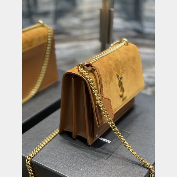 Saint Laurent Perfect Replicasunset Chain Borse 422906 in pelle liscia-9