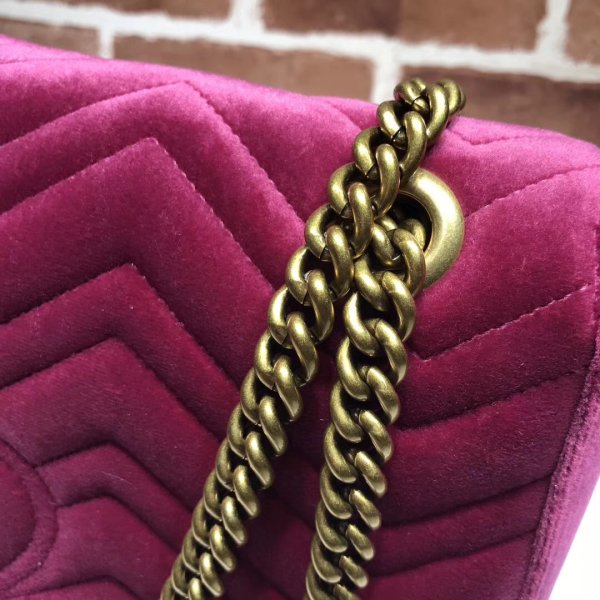 UK GUCI GG GG a buon mercato Marmont Medium Matelassé spalla 443496 borsa-20