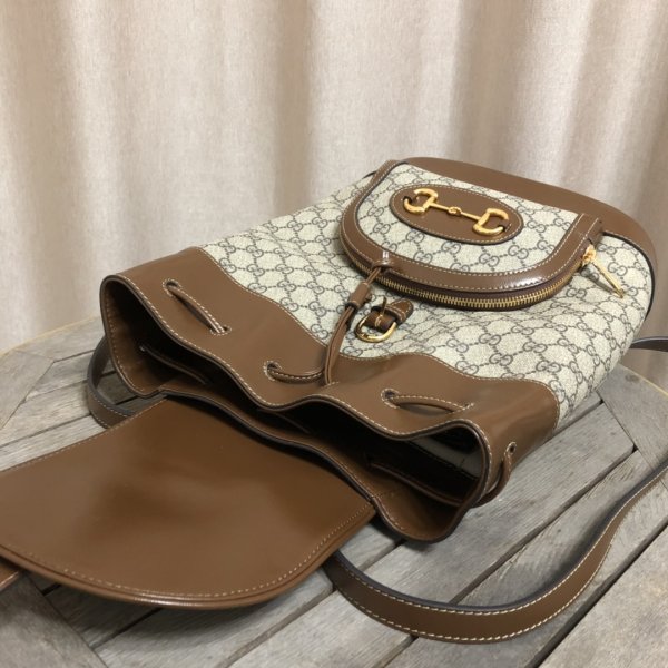 Designer Gucci Replica Horsebit 1955 Backpack Beige 620849 Borsa-6