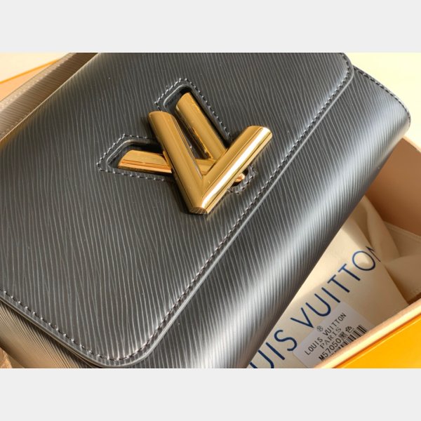 Louis Vuitton Best Quality Twist MM Epi Leather Black Borse Black M57050-2