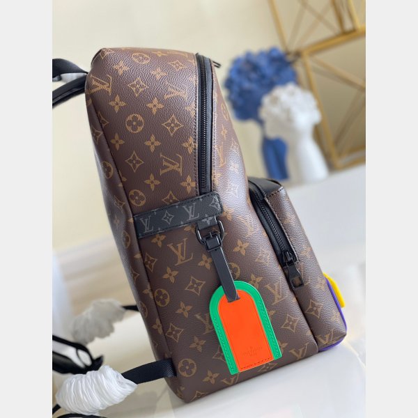 Luxury Louis Vuitton Best Discovery Backpack Monogram Altro M57965 Brown-4