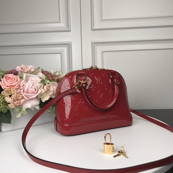 Louis Vuitton Alma BB Epi Ebitton Economico M91606 ROSSO-2
