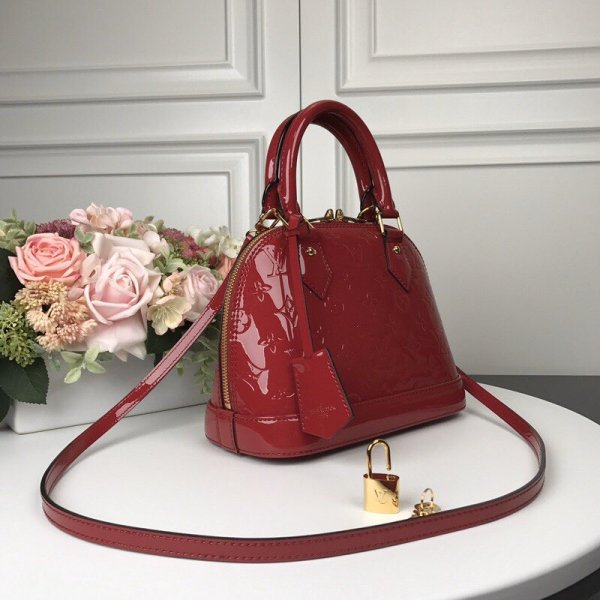 Louis Vuitton Alma BB Epi Ebitton Economico M91606 ROSSO-1