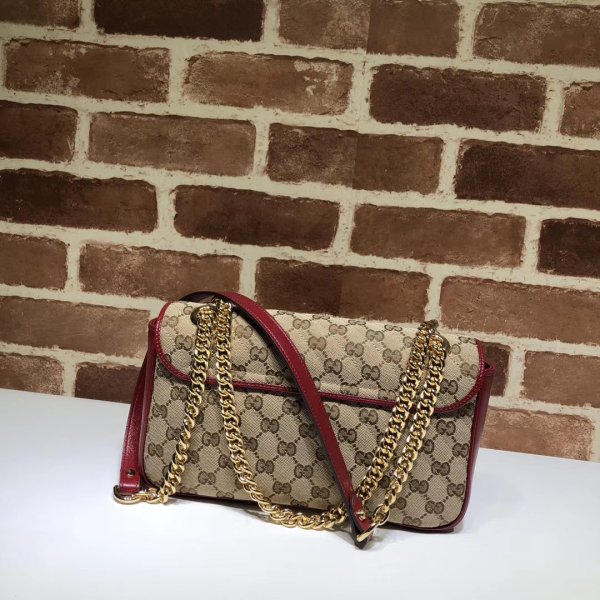7 stelle replica gucci 443497 gg tela marmont piccola spalla 36 cm-3